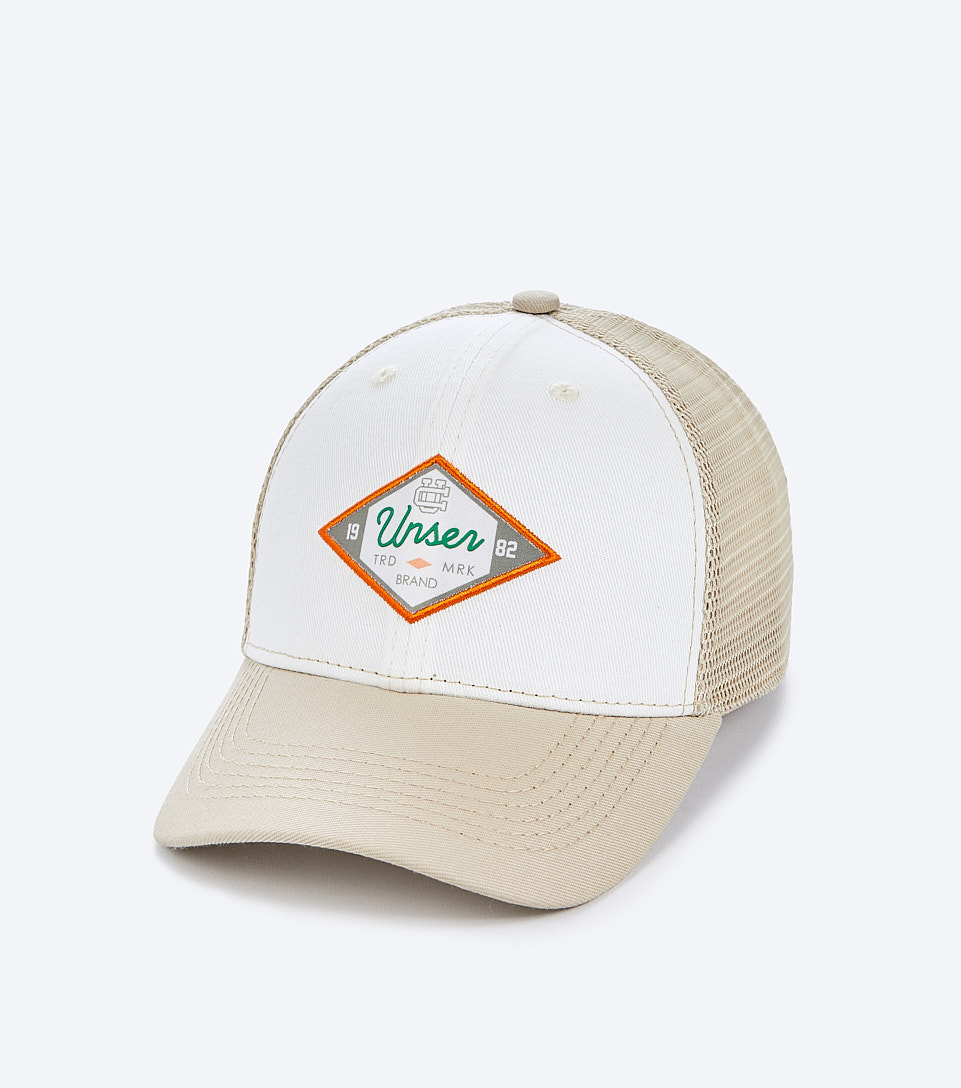 Gorra Para Hombre Combinada Con Malla Y Bordado En Parte Frontal UnserKQ