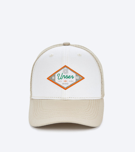 Gorra Para Hombre Combinada Con Malla Y Bordado En Parte Frontal UnserKQ