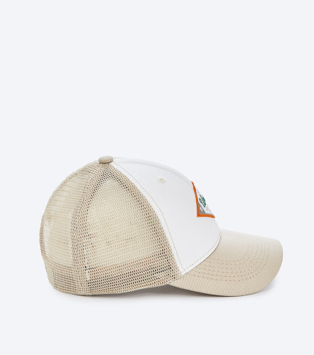 Gorra Para Hombre Combinada Con Malla Y Bordado En Parte Frontal UnserKQ