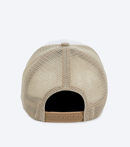 Gorra Para Hombre Combinada Con Malla Y Bordado En Parte Frontal UnserKQ