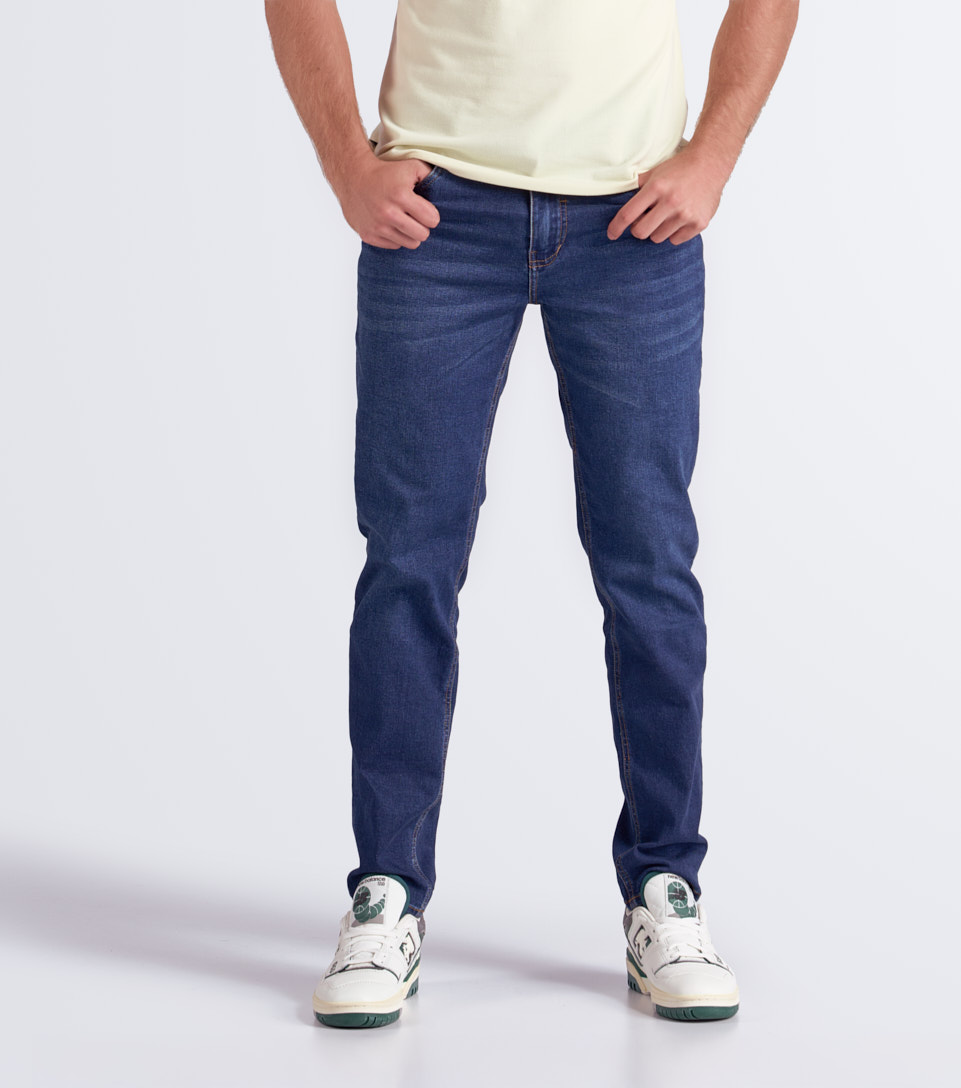 Jean Para Hombre Molderia Iron Con Proceso Medio Oscuro Unser 834216 AZ