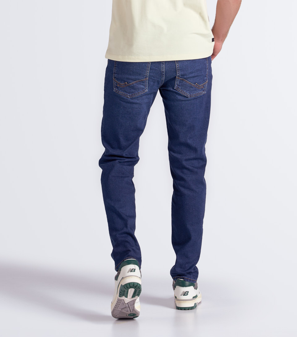 Jean Para Hombre Molderia Iron Con Proceso Medio Oscuro Unser 834216 AZ