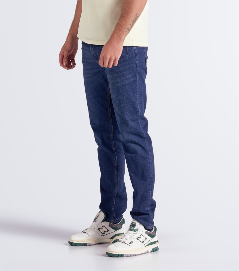 Jean Para Hombre Molderia Iron Con Proceso Medio Oscuro Unser 834216 AZ