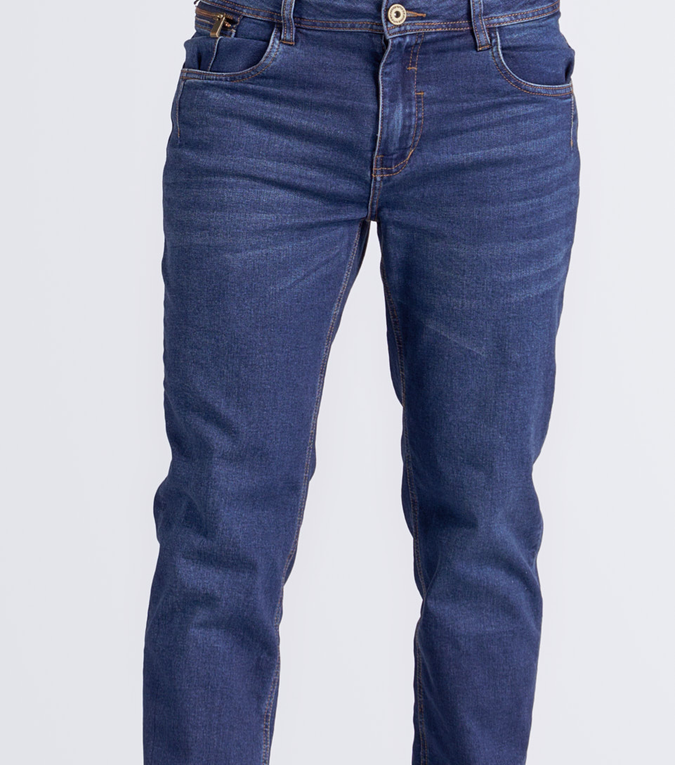 Jean Para Hombre Molderia Iron Con Proceso Medio Oscuro Unser 834216 AZ