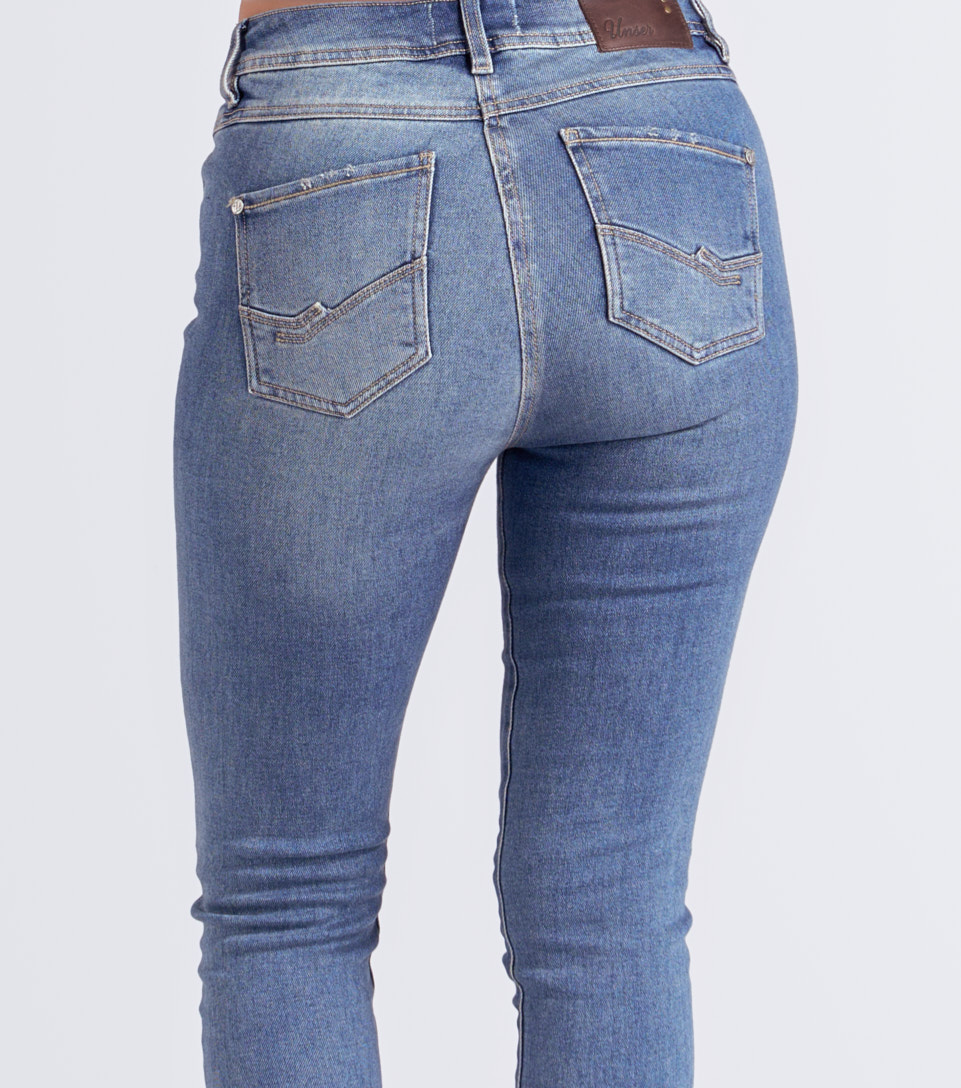 Jean Para Mujer Skinny Con Proceso Medio Unser 826964 AZ