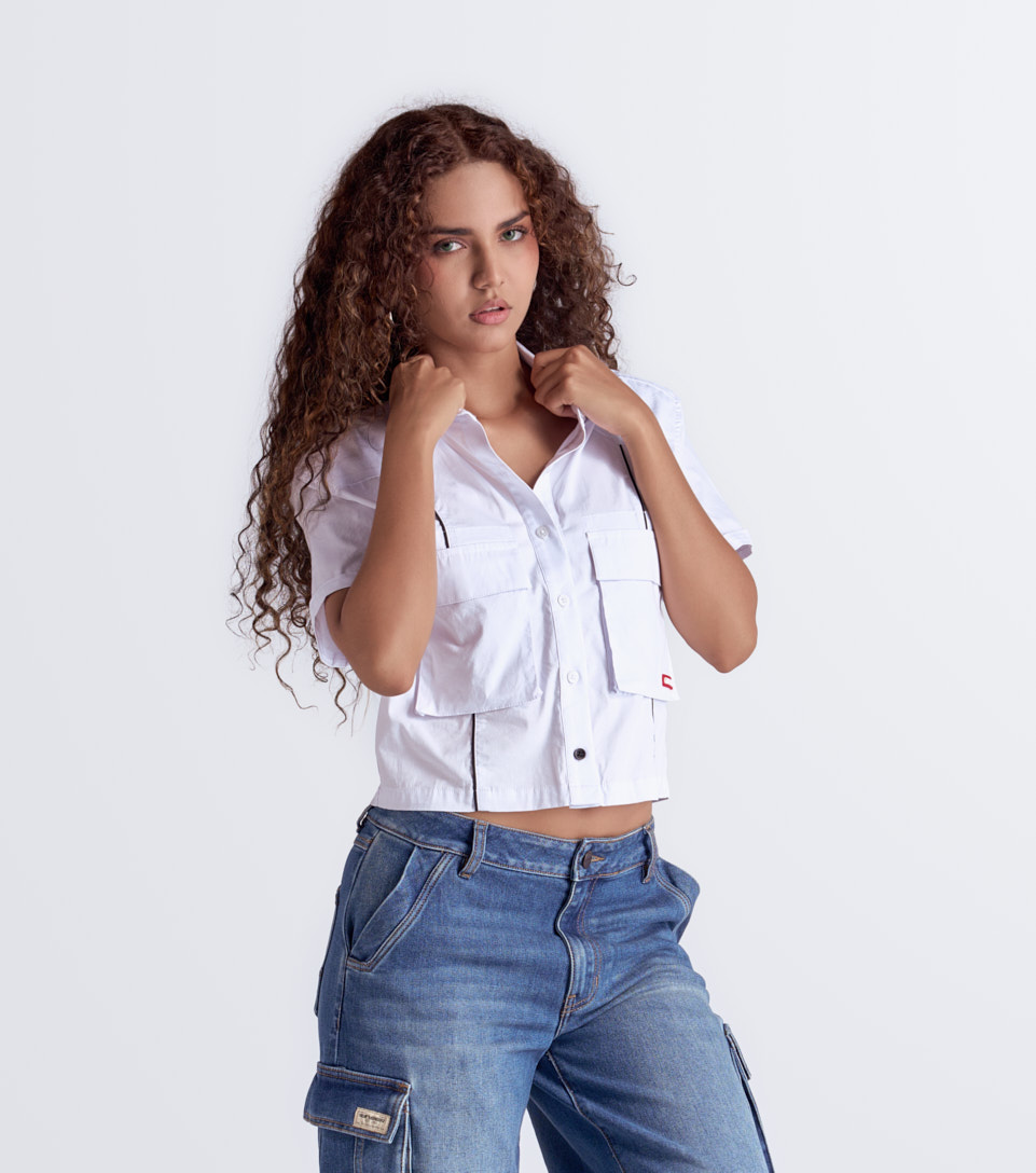 Morgan Blusa Crop Femenina Groggy 834041 BL