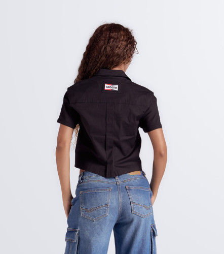 Morgan Blusa Crop Femenina GroggyNG