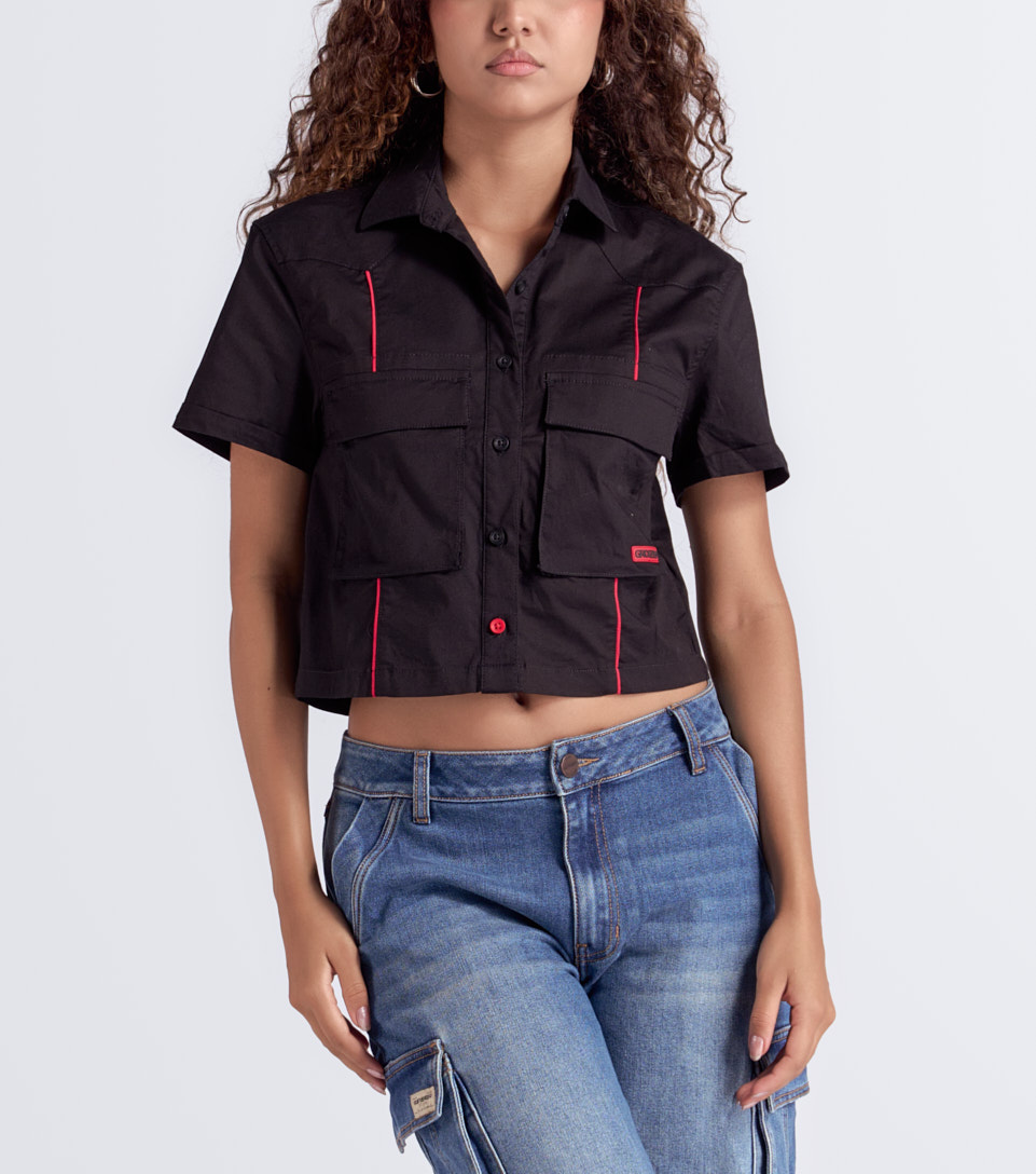 Morgan Blusa Crop Femenina Groggy 834041 BL