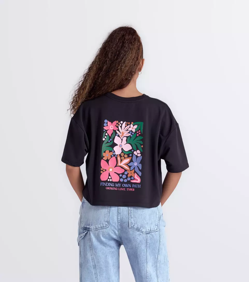Naty T Shirt Oversize Estampada TyperNG