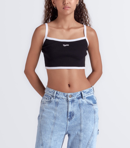 Nicki Blusa Con Sesgos En Contraste TyperNG