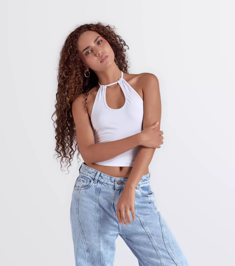 Paula Blusa Slimfit Combinada TyperBL
