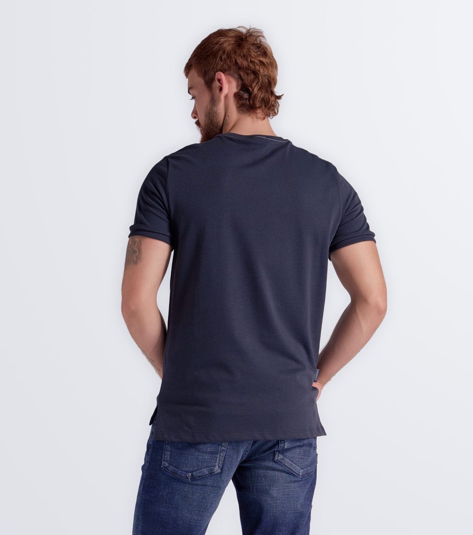 Percy Camiseta Slim Fit Estampada Masculina Gas 834592 AO