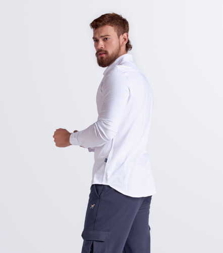 Camisa Scout L S Knitted ShirtBL