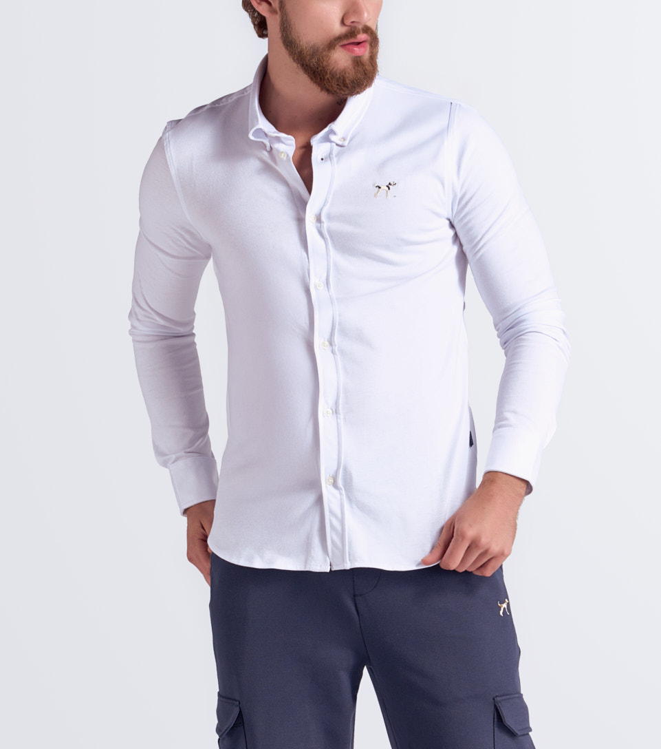 Camisa Scout L S Knitted Shirt 129533 BL