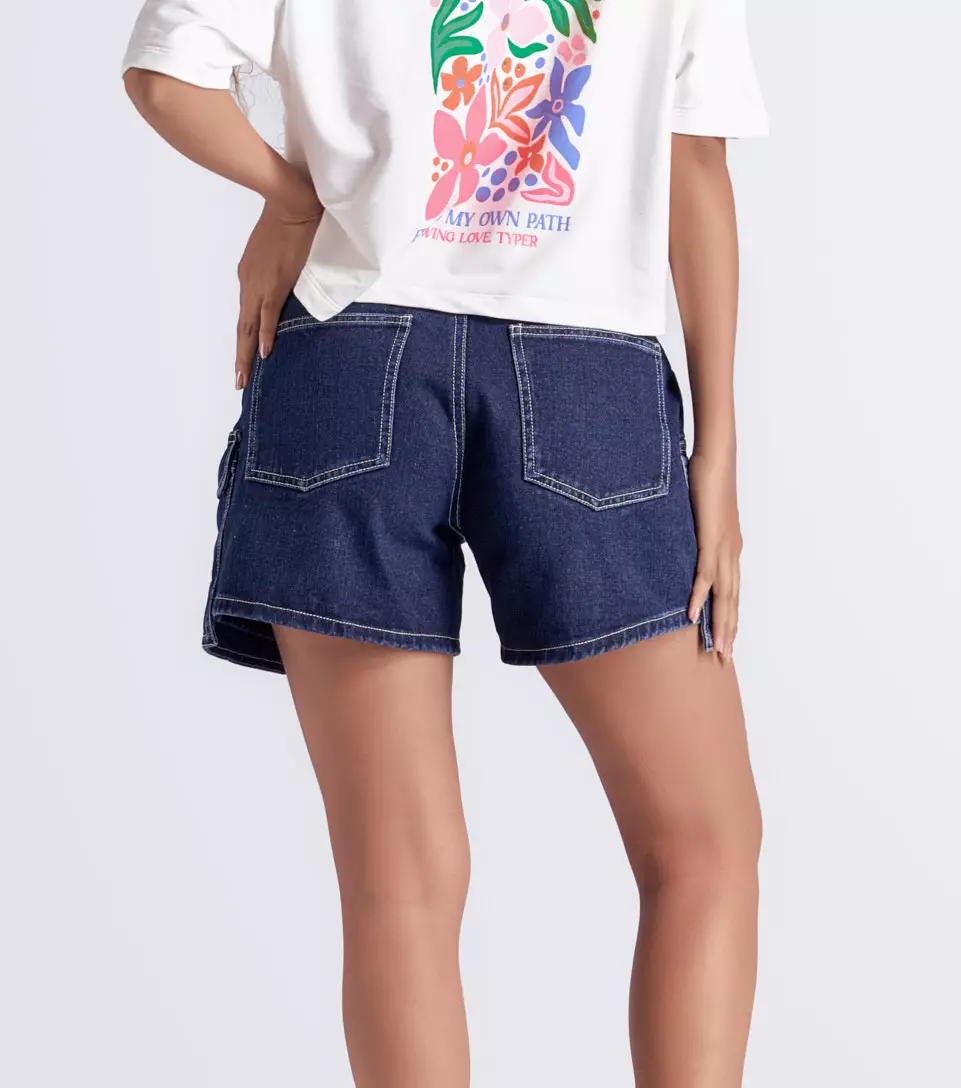 Sabrina Short Cargo En Denim TyperAZ