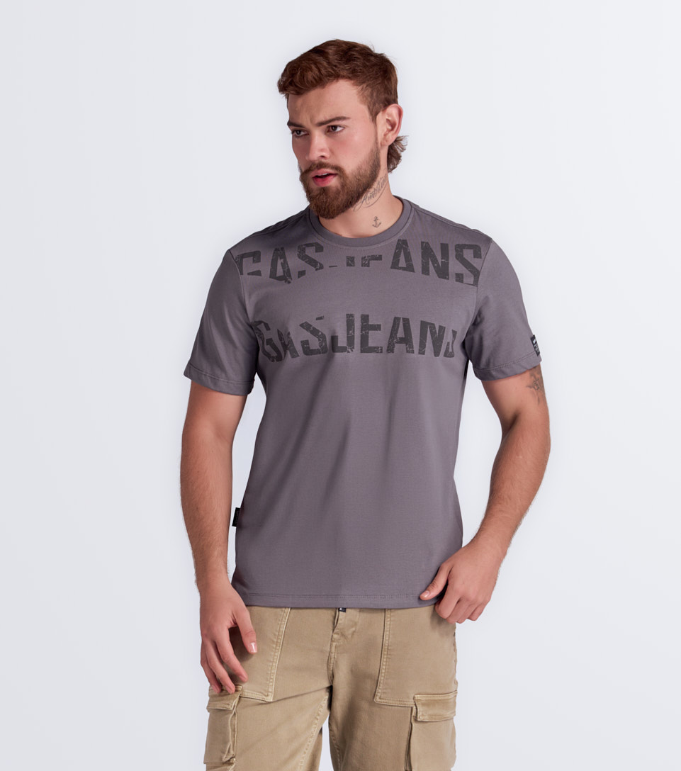 Self Camiseta Estampada Regular Fit Masculina GasGO