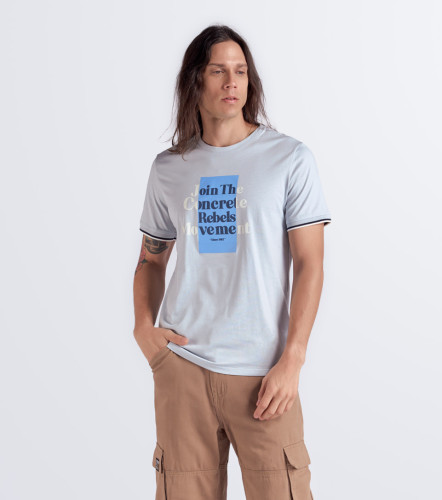 Slim Andres T Shirt Unicolor Estampada UnserAC