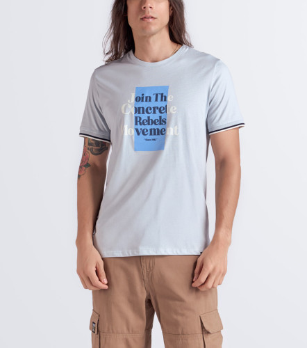 Slim Andres T Shirt Unicolor Estampada UnserAC