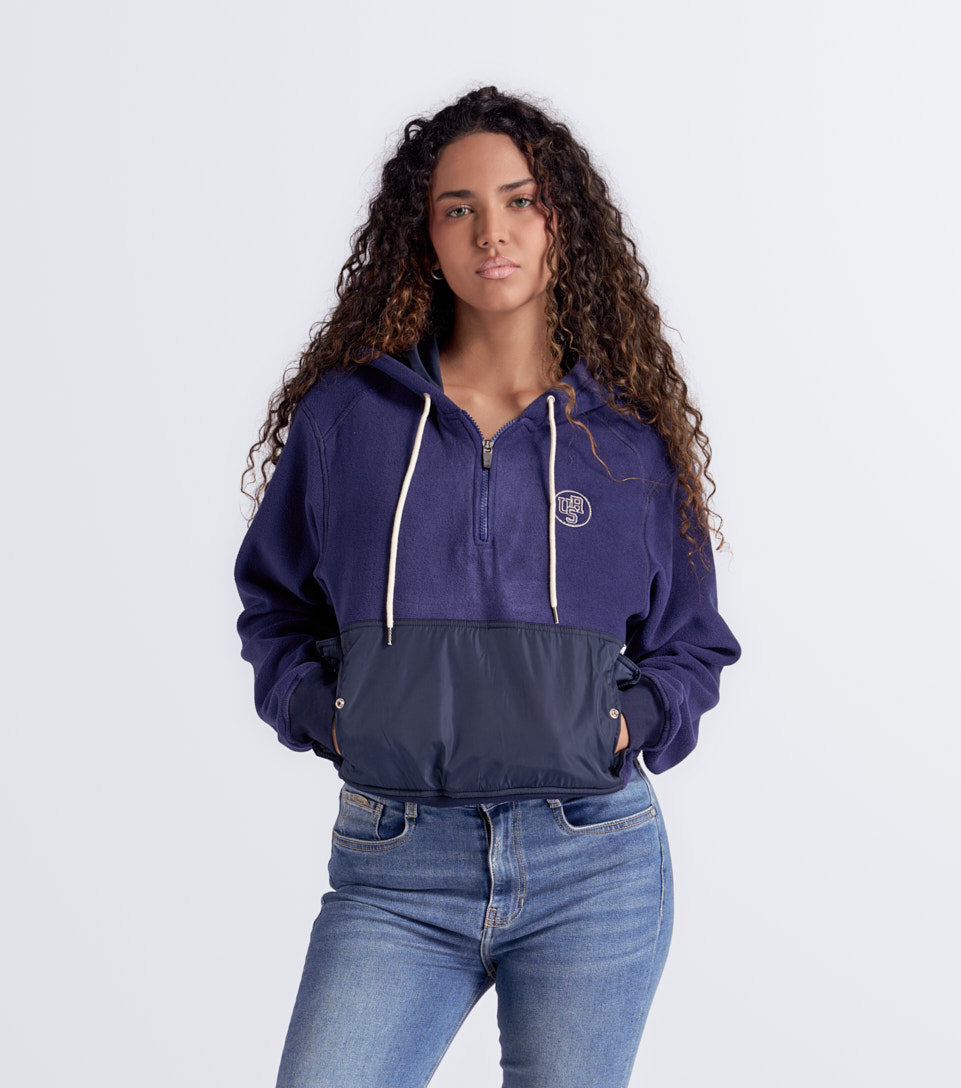 Tania Buzo Unicolor Con Capota Y Bolsillo UnserAZ