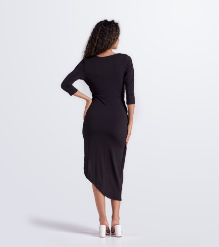 Vestido Midi Para Mujer Con Nudo En Cintura DerekNG