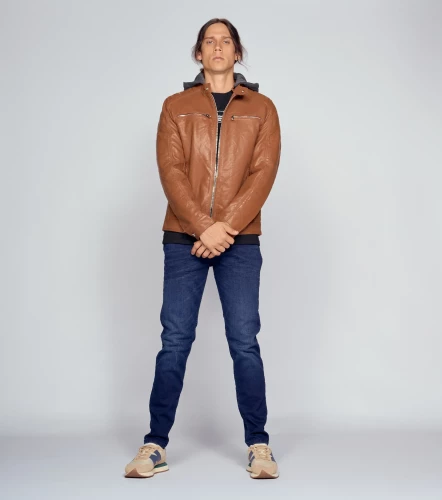 Chaqueta Para Hombre En Polipiel UnserCF