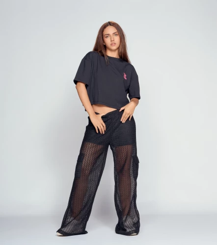 Arisa Pantalon Relaxed En Malla Tipo Cargo TyperNG