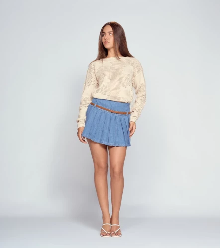 Buzo Tejido Para Mujer Manga Larga Unicolor Emily DerekAR