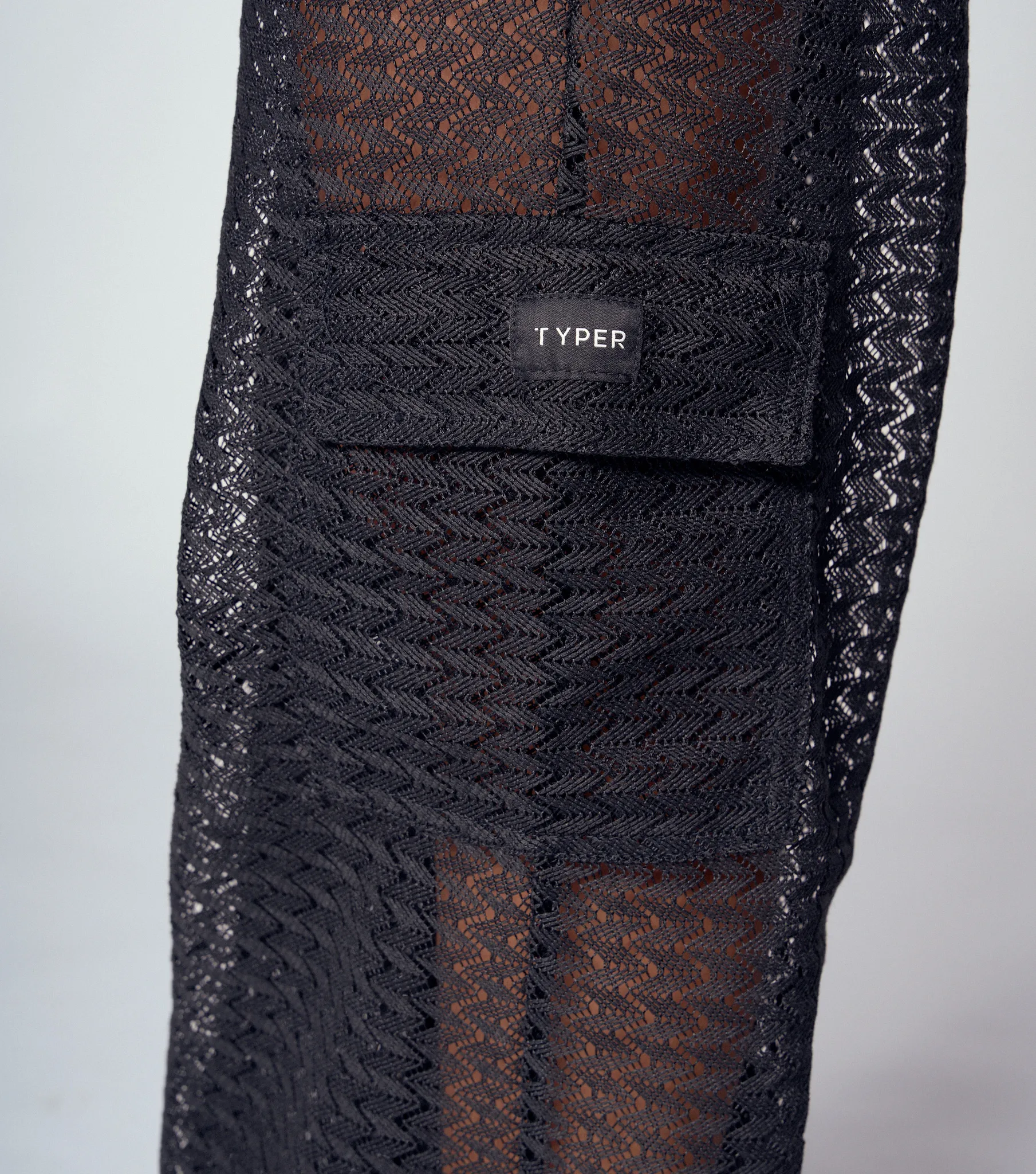 Arisa Pantalon Relaxed En Malla Tipo Cargo Typer 834614 NG