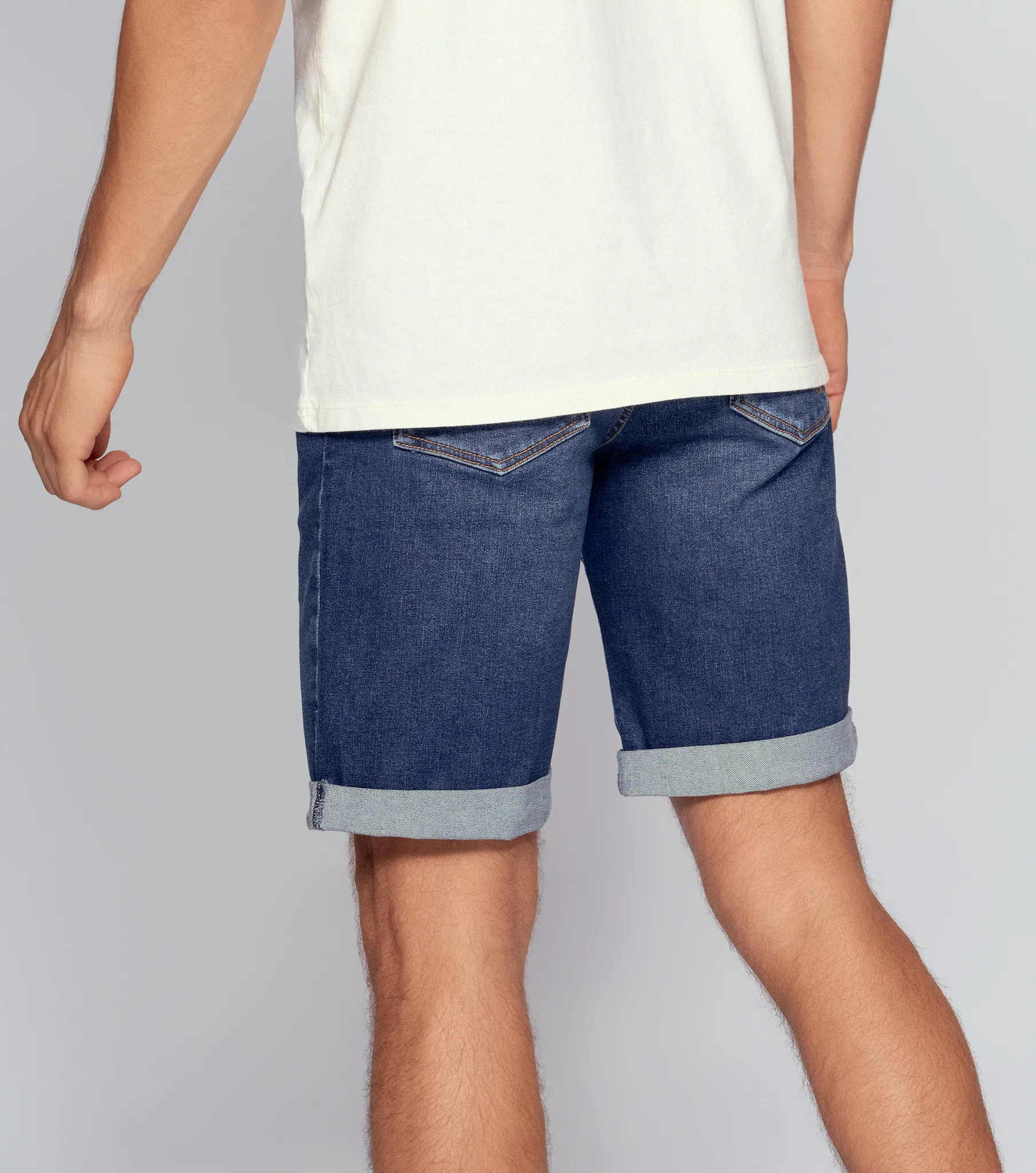 Bermuda Para Hombre En Indigo 5 Bolsillos Unser 830940 AZ