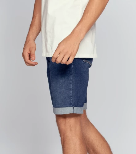 Bermuda Para Hombre En Indigo 5 Bolsillos UnserAZ