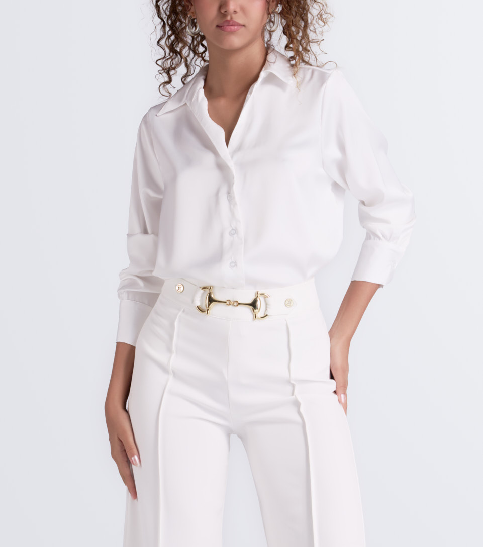 Blusa De Mujer Camisera Manga Larga Unicolor Derek 834199 AR