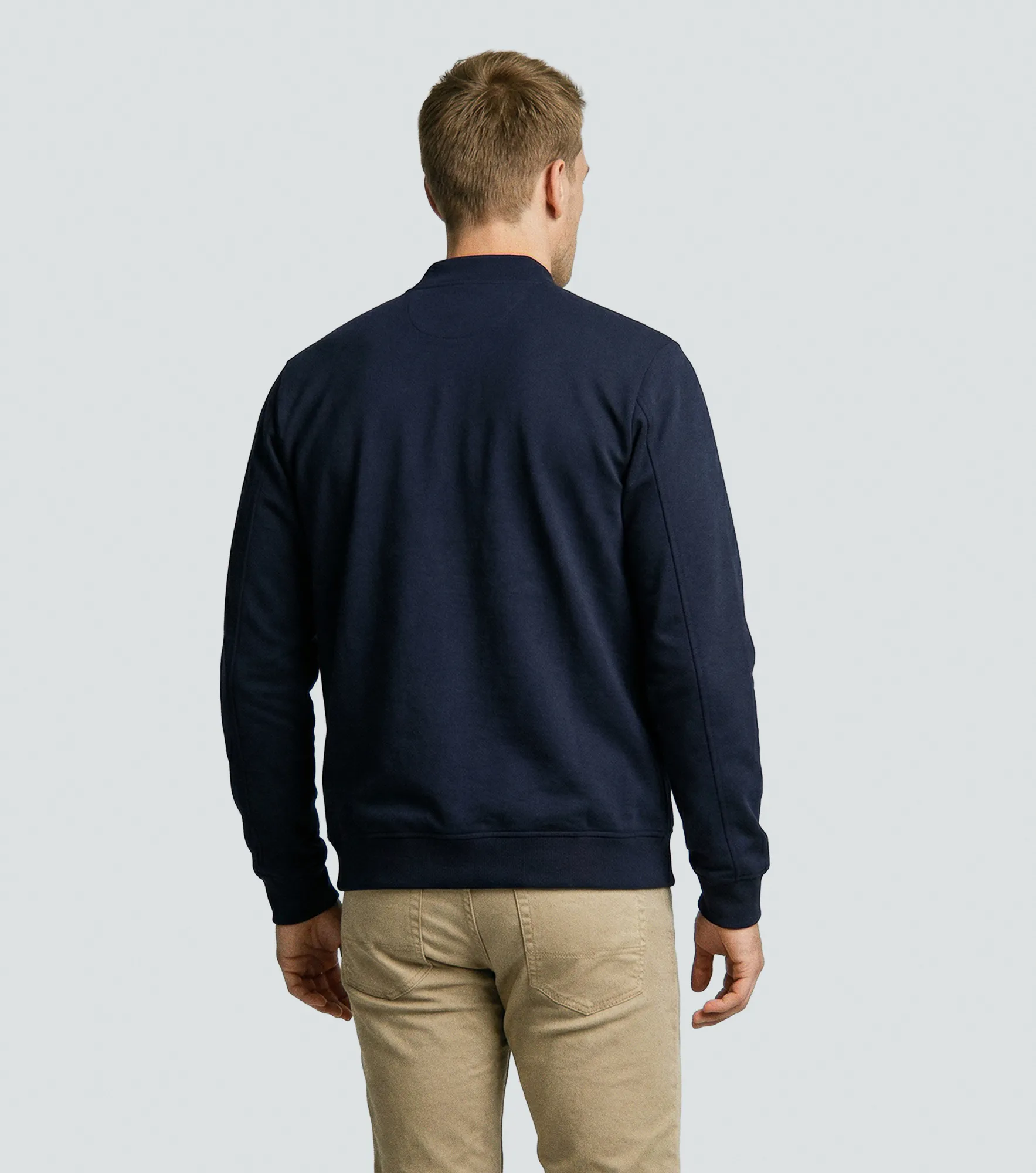 Buzo Para Hombre De Cremallera Y Combinacion De Cortes En Mangas 831780 AV