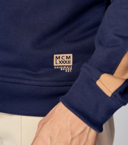 Buzo Para Hombre De Cremallera Y Combinacion De Cortes En MangasAV