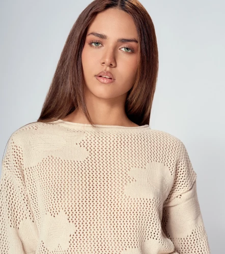 Buzo Tejido Para Mujer Manga Larga Unicolor Emily DerekAR