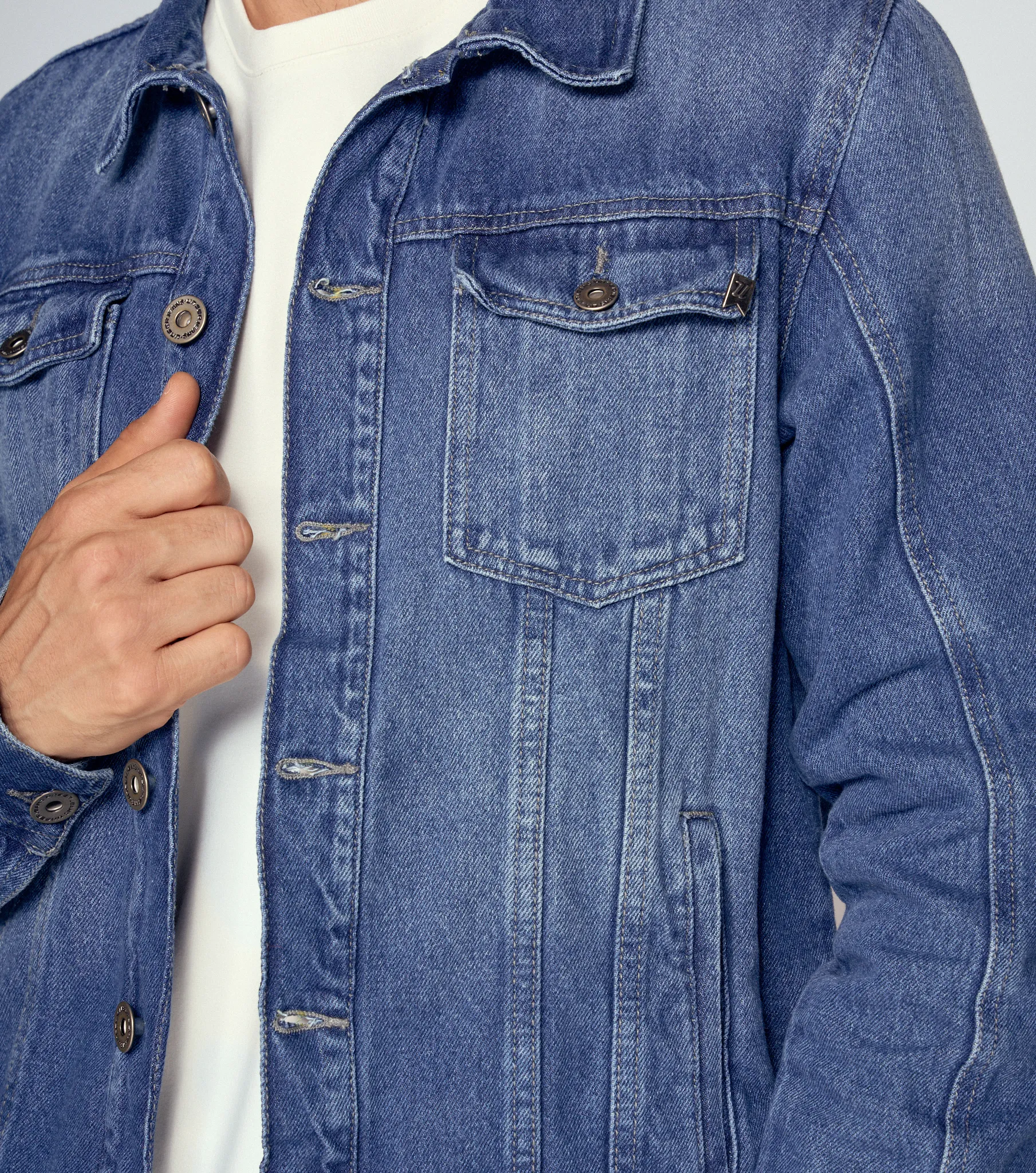 Chaqueta Para Hombre En Indigo Con Proceso Unser 830963 AZ