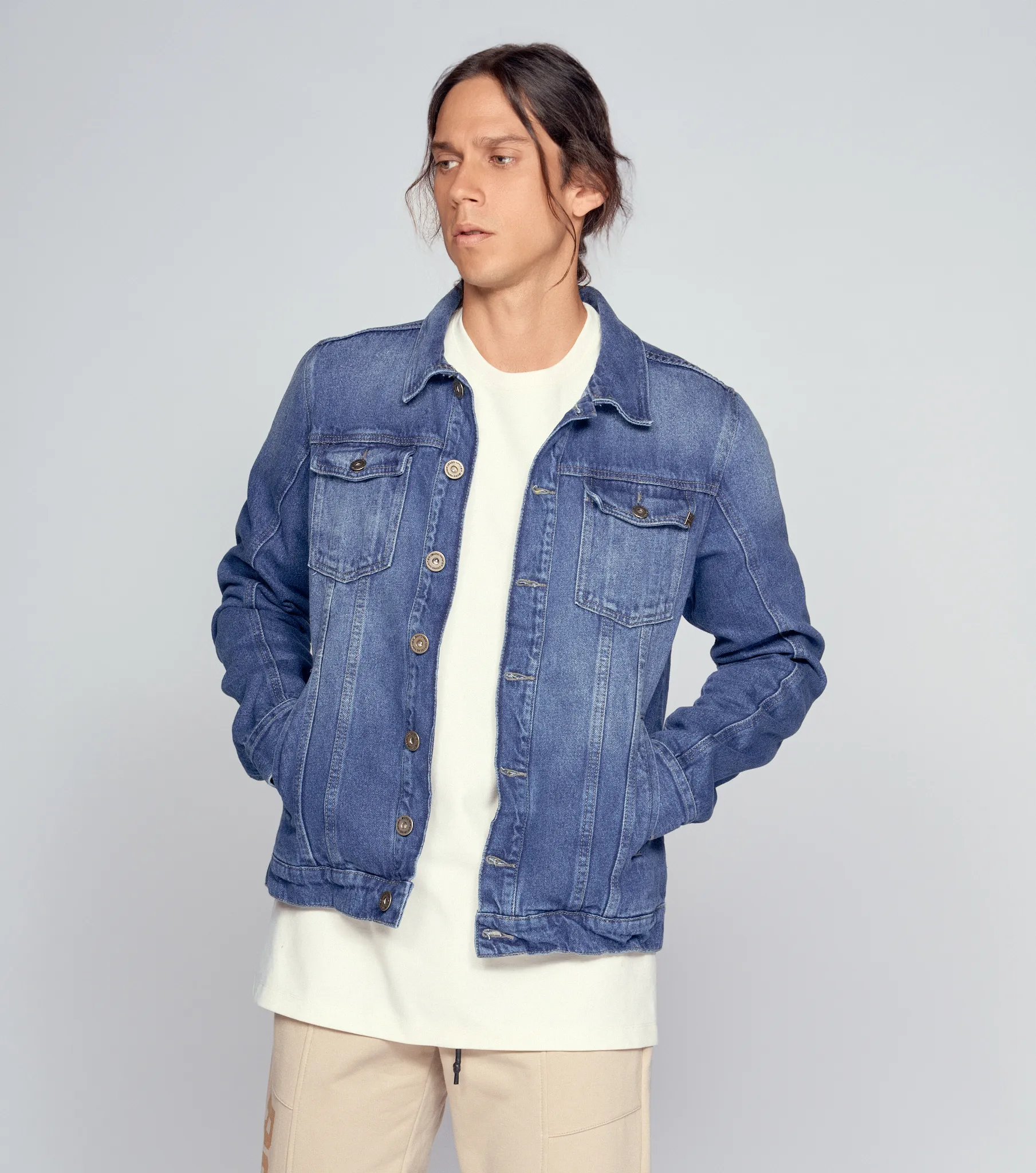 Chaqueta Para Hombre En Indigo Con Proceso Unser 830963 AZ