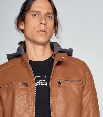 Chaqueta Para Hombre En Polipiel UnserCF