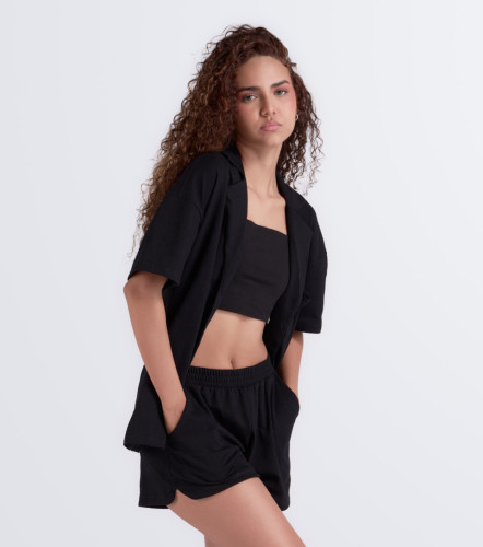 Elena Set Bipack Short Y Camisa Relaxed TyperNG
