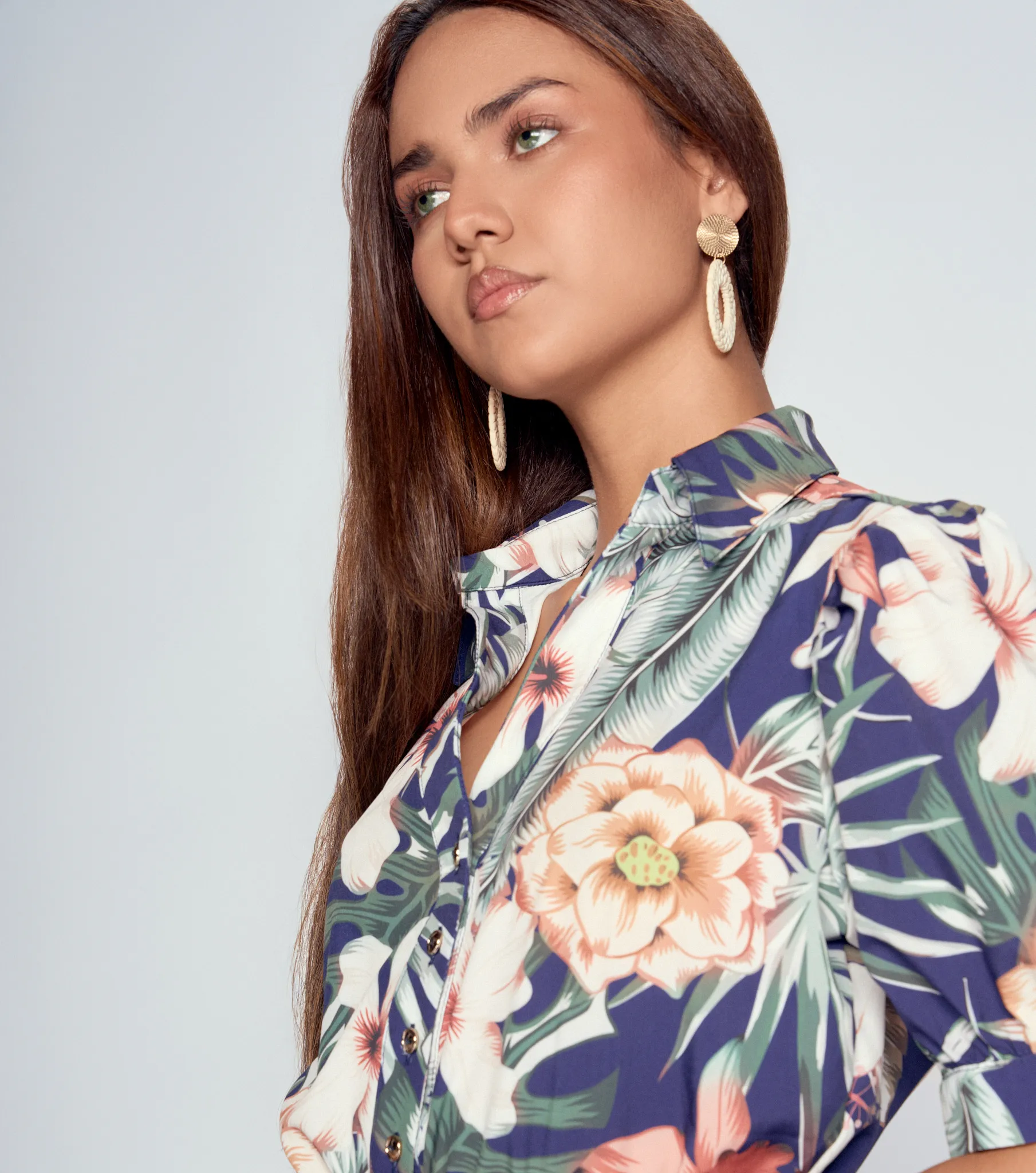 Enterizo Short Para Mujer Manga Corta Estampado Derek 835150 AZ