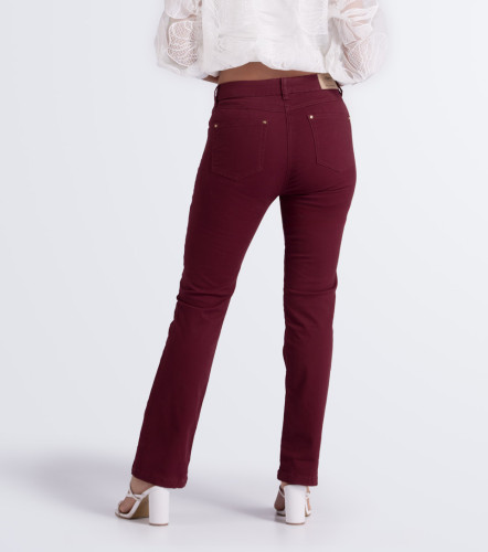 Jean Para Mujer Bota Recta Unicolor Praga Megan DerekVT