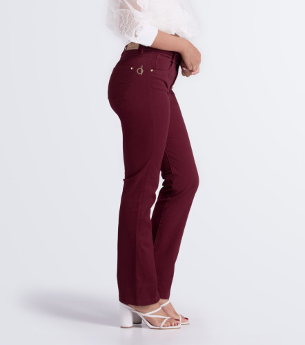 Jean Para Mujer Bota Recta Unicolor Praga Megan DerekVT