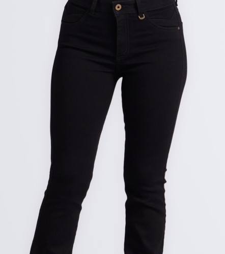 Jean Para Mujer Pull Up Bota Recta Unicolor Barcelona Catalina DerekNG
