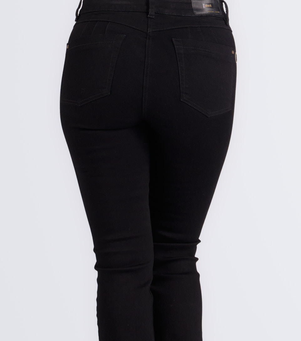 Jean Para Mujer Pull Up Bota Recta Unicolor Barcelona Catalina Derek 834995 NG