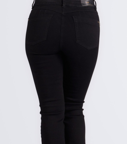 Jean Para Mujer Pull Up Bota Recta Unicolor Barcelona Catalina DerekNG