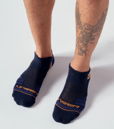 Luis Media Bipack Tobillera Unicolor Con Lineas UnserCU