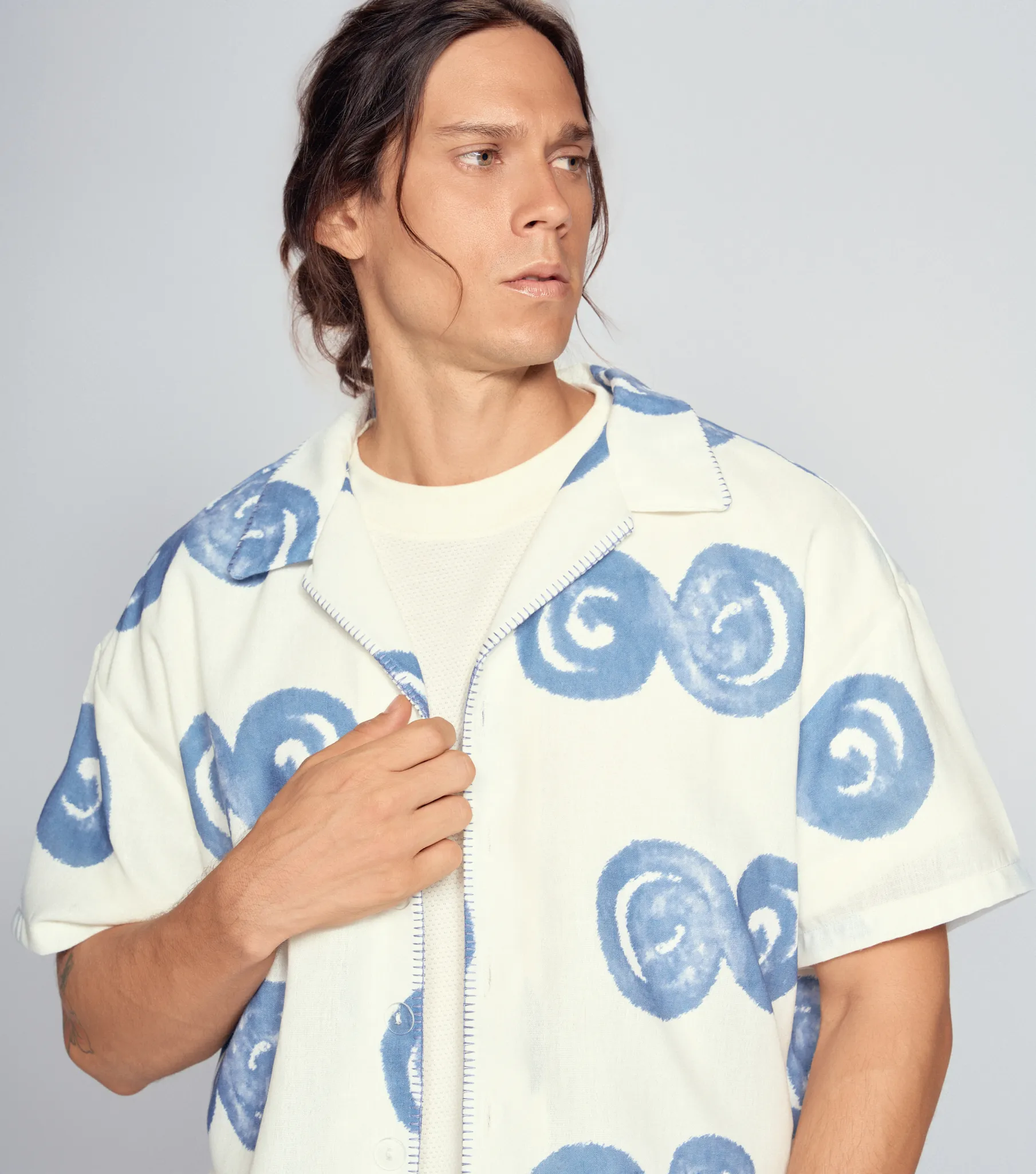 Maui Camisa Sublimada En Lino Typer 834295 