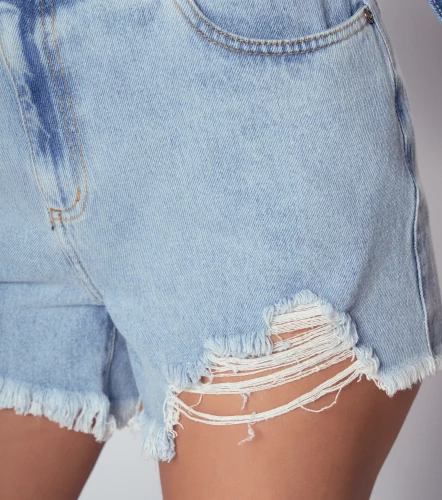 Naila Short Desflecado Proceso Claro TyperAZ