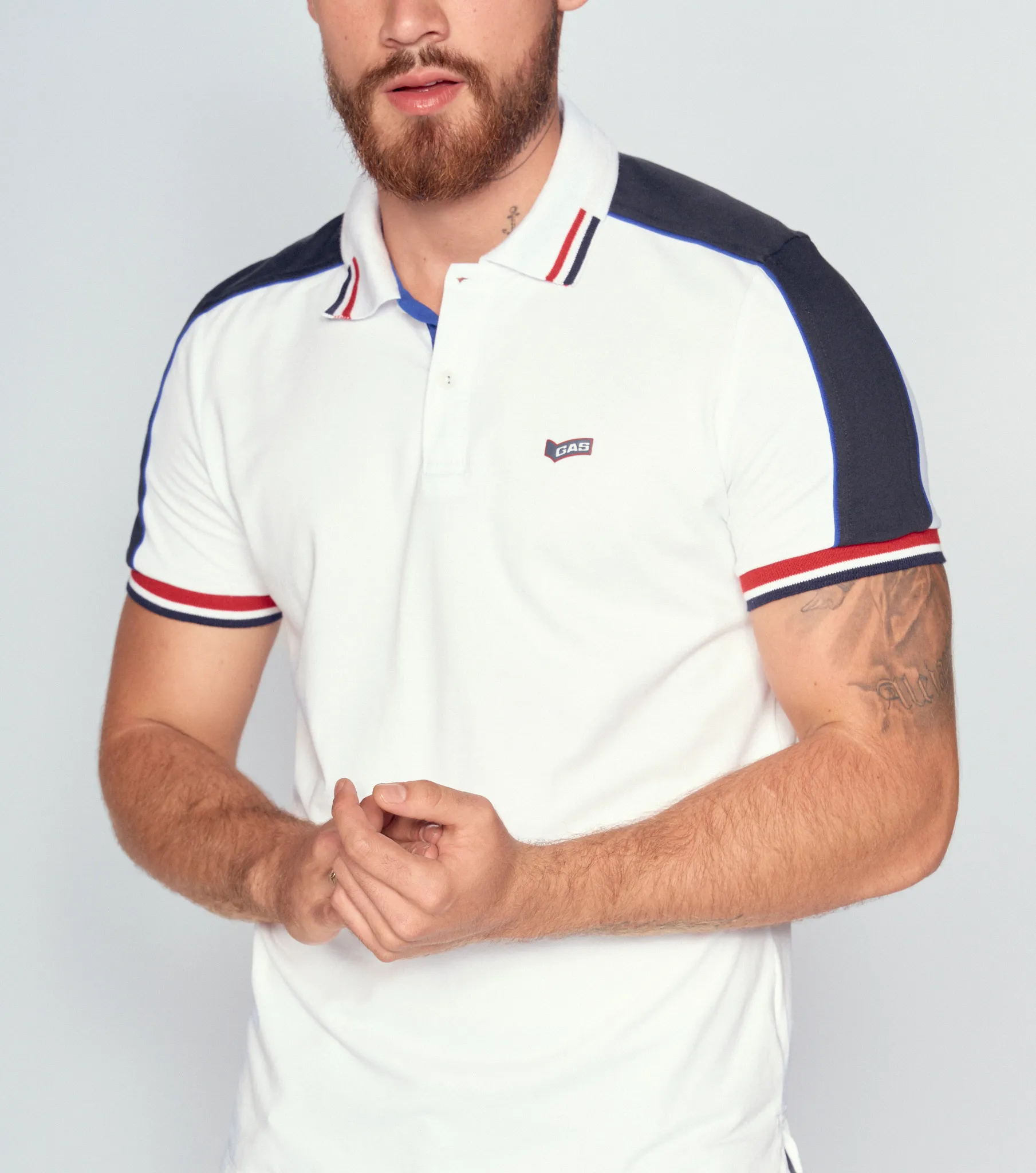 Nest Polo Slim Fit Masculina Gas 832339 BL