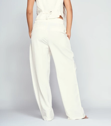 Pantalon Para Mujer Wide Leg Unicolor Andreina DerekBL