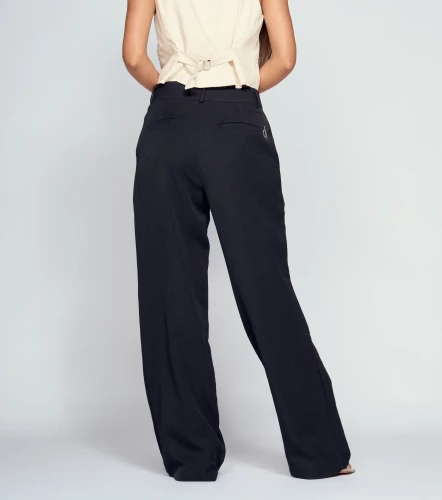 Pantalon Para Mujer Wide Leg Unicolor Andreina DerekNG